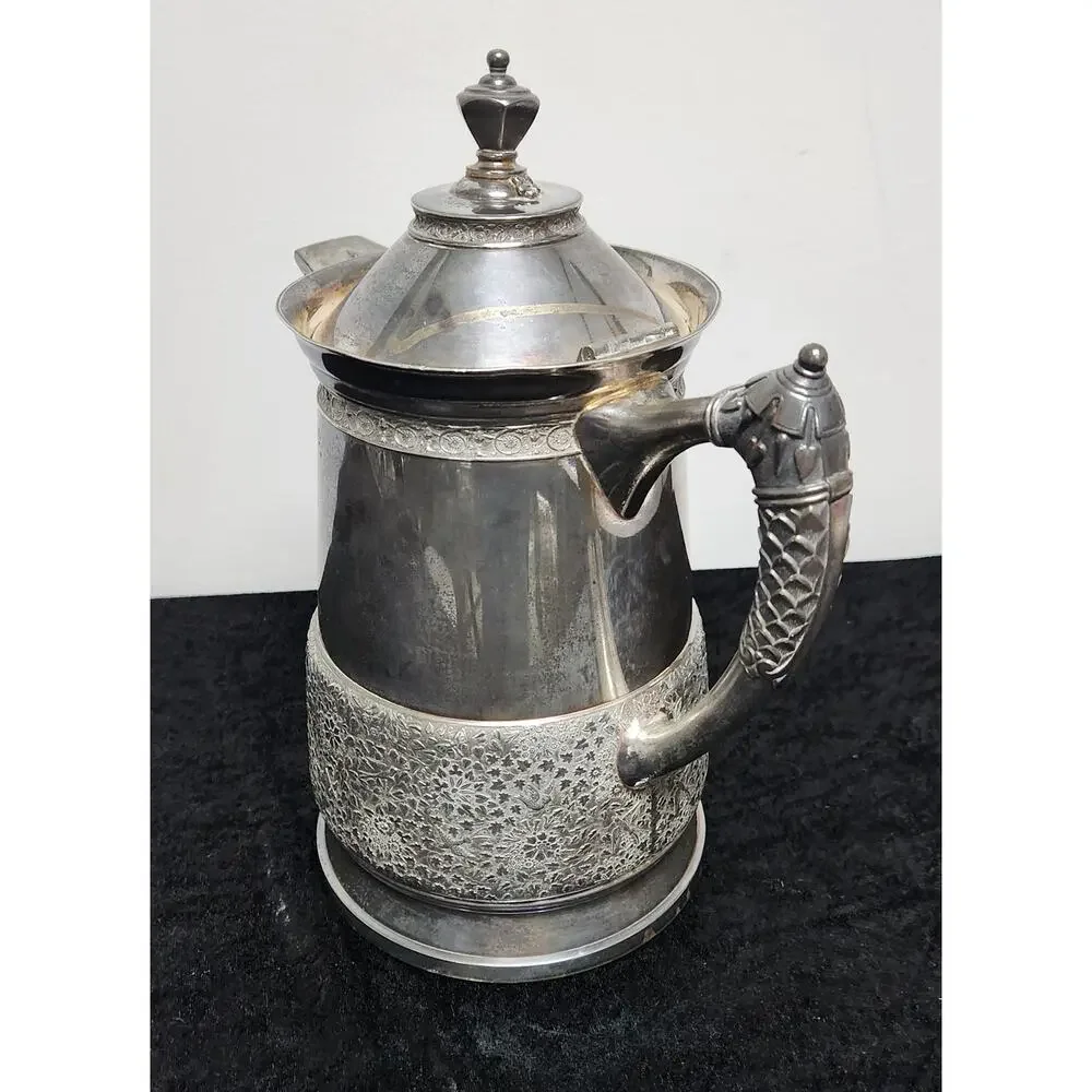 Middletown Plate Co Victorian-Era Quadruple Silverplate Pitcher